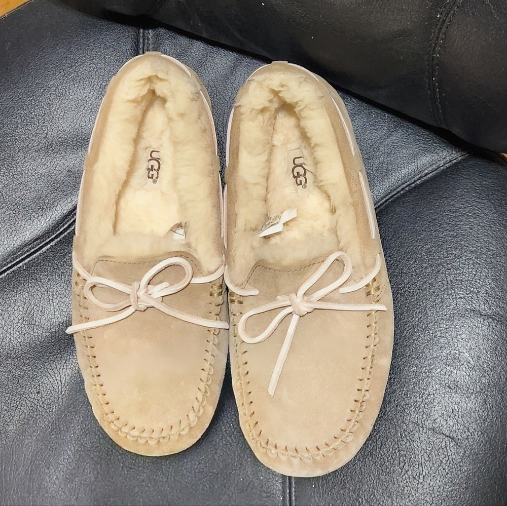 UGG Beige Sheepskin Slippers